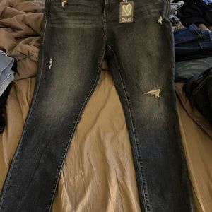 LLR dark blue stretch jeans
